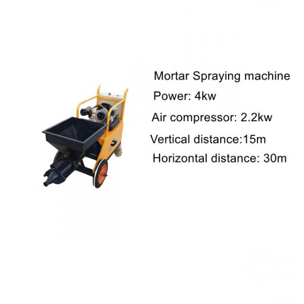 Single phase electric cement mortar spray machine in India