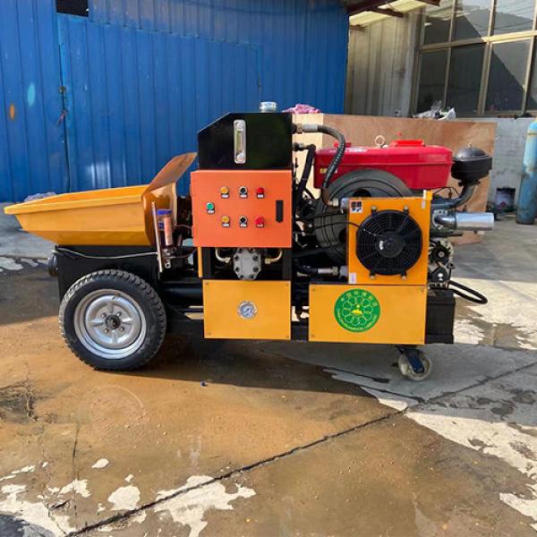 Easy operation mini portable diesel concrete pump